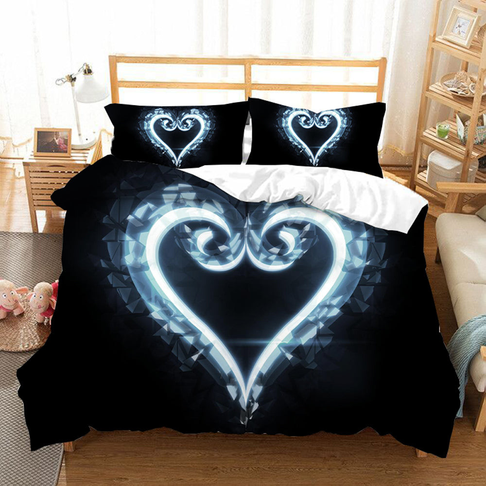 Kingdom Hearts Duvet Cover Quilt Cover Pillowcase Bedding Set Bed Linen Home Bedroom Decor