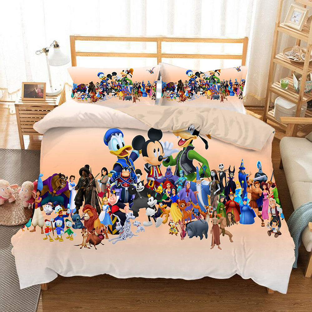 Kingdom Hearts Duvet Cover Quilt Cover Pillowcase Bedding Set Bed Linen Home Bedroom Decor