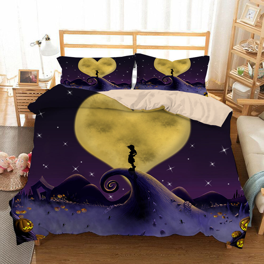 Kingdom Hearts Duvet Cover Quilt Cover Pillowcase Bedding Set Bed Linen Home Bedroom Decor