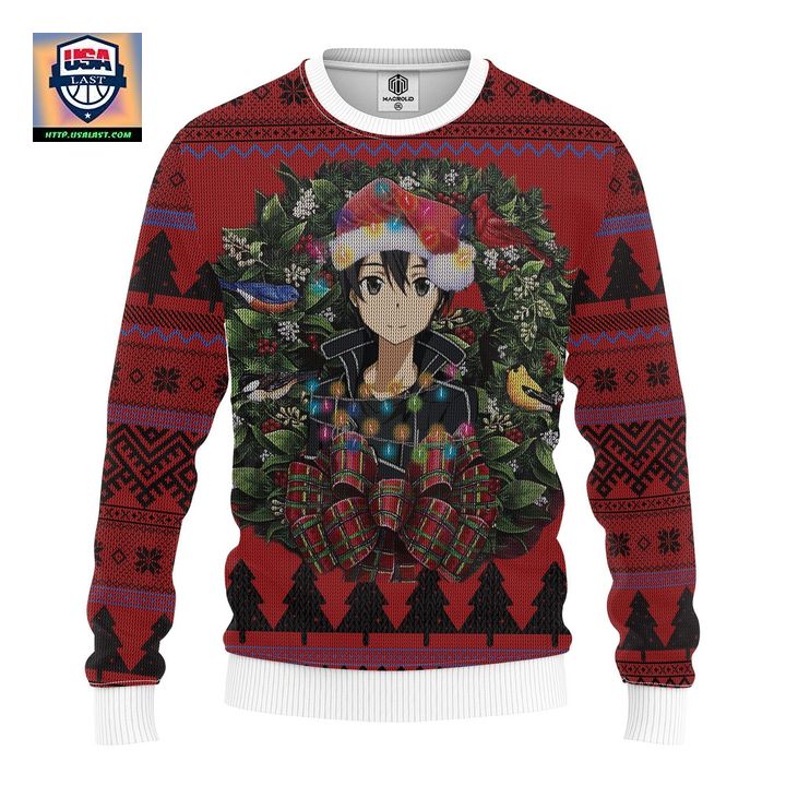 Kirito Sword Art Online Mc Ugly Christmas Sweater Thanksgiving Gift