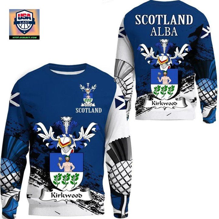 Kirkwood Scottish Family Crest Scotland Special Sweater 