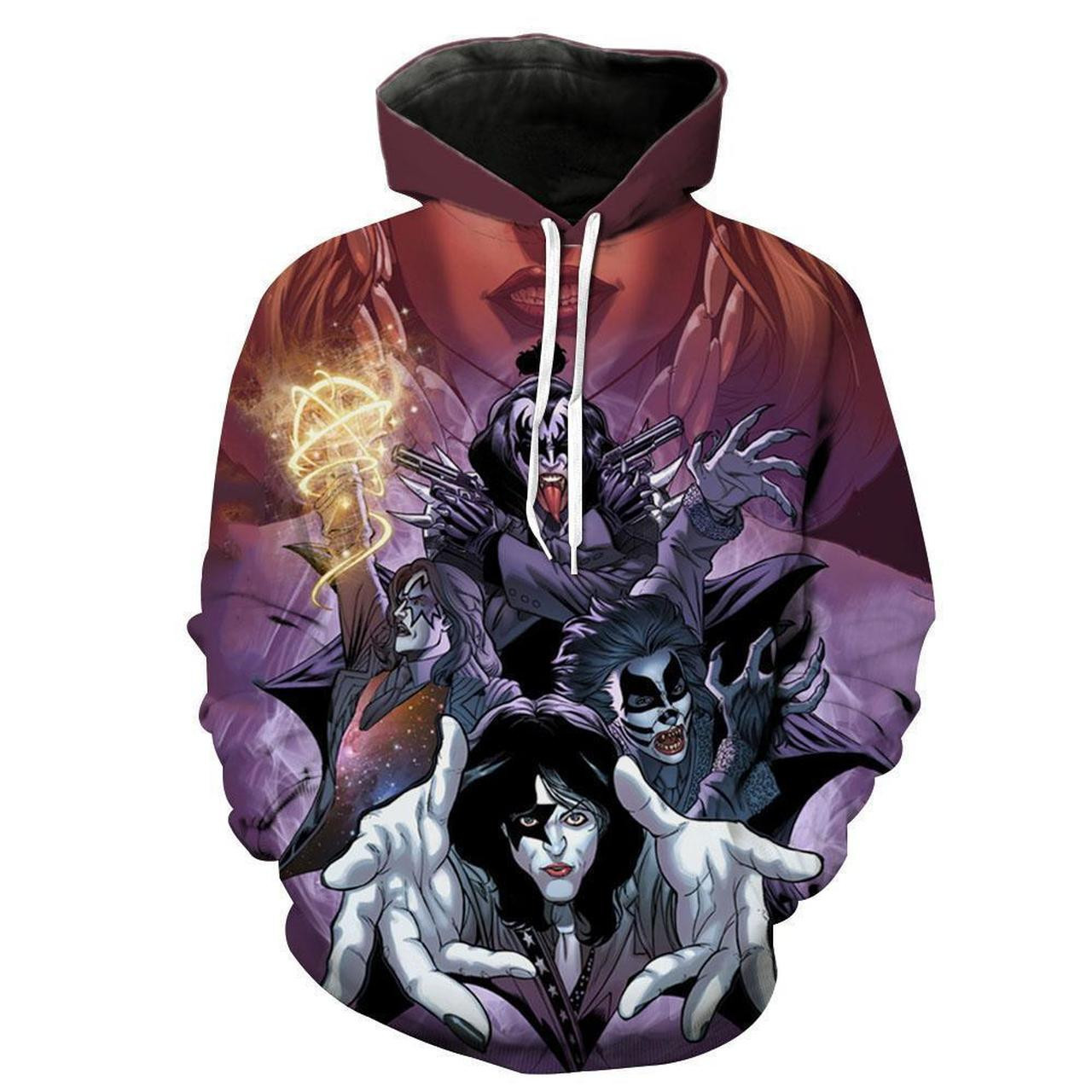 Kiss Band 3D All Over Print Hoodie & Zip Hoodie