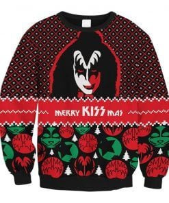 Kiss Band Faux Ugly Christmas Sweater, Perfect Holiday Gift