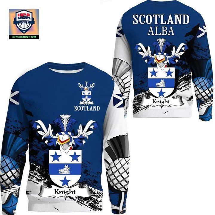 Knight Scottish Family Crest Scotland Special Sweater 
