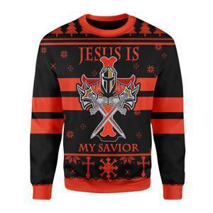 Knight Templar Ugly Christmas Sweater