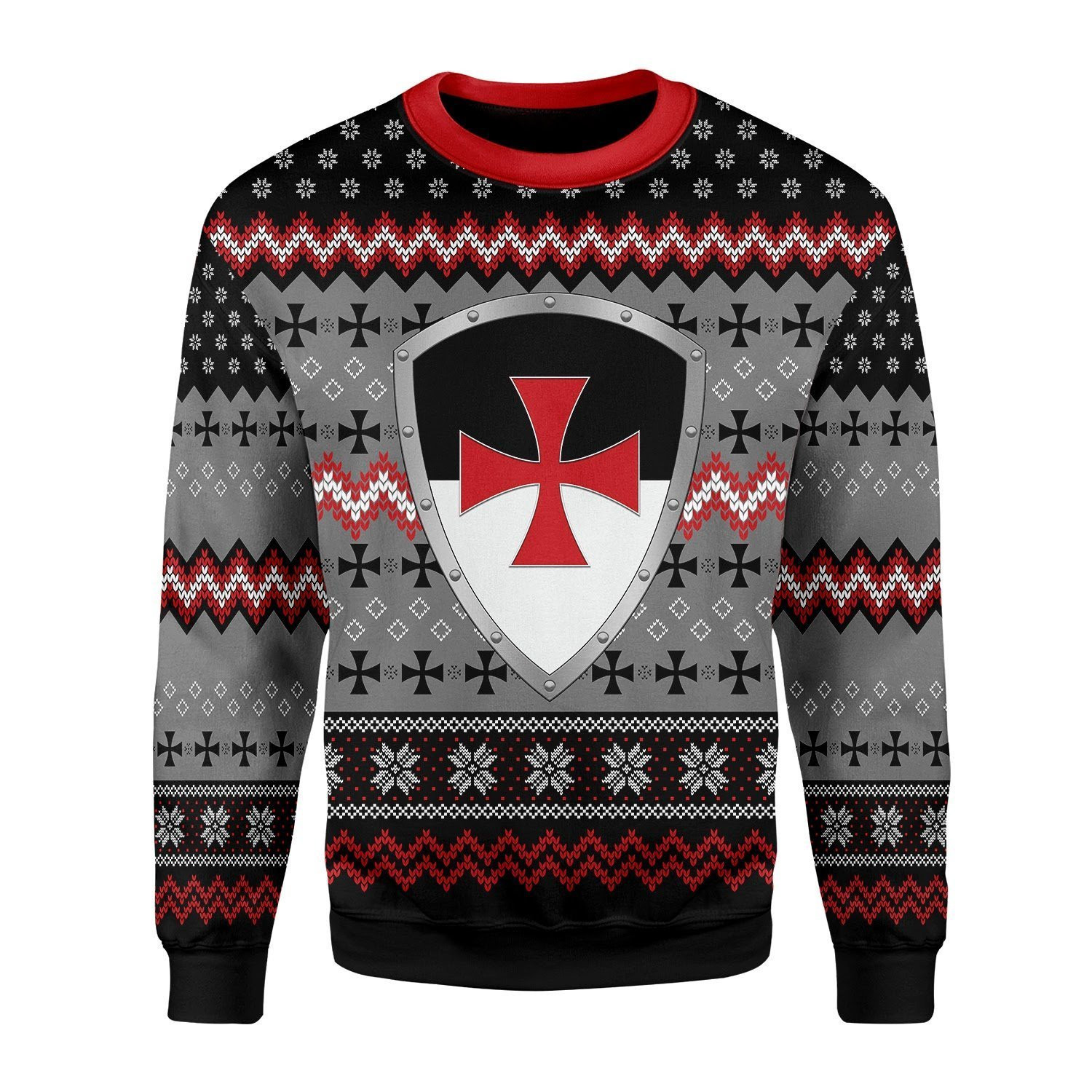 Knight Templar Ugly Christmas Sweater, Perfect Holiday Gift