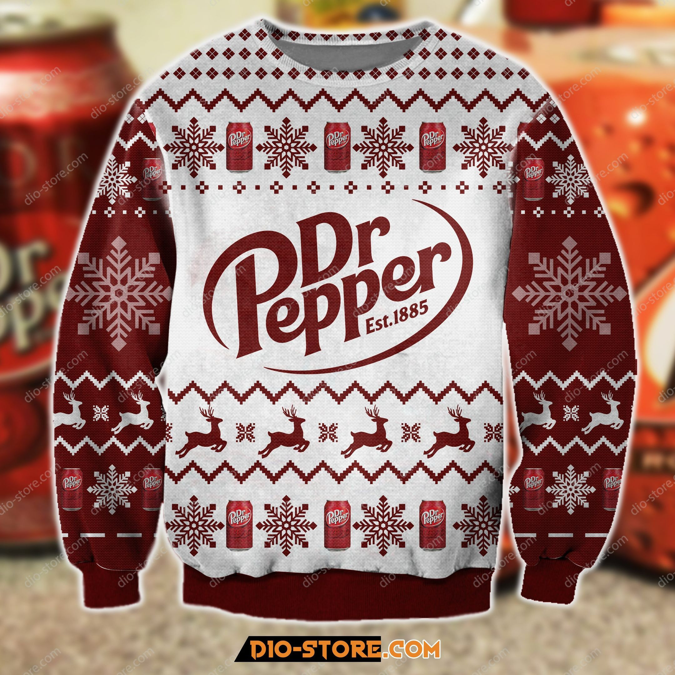 Knitting Pattern Dr Pepper For Unisex Ugly Christmas Sweater,