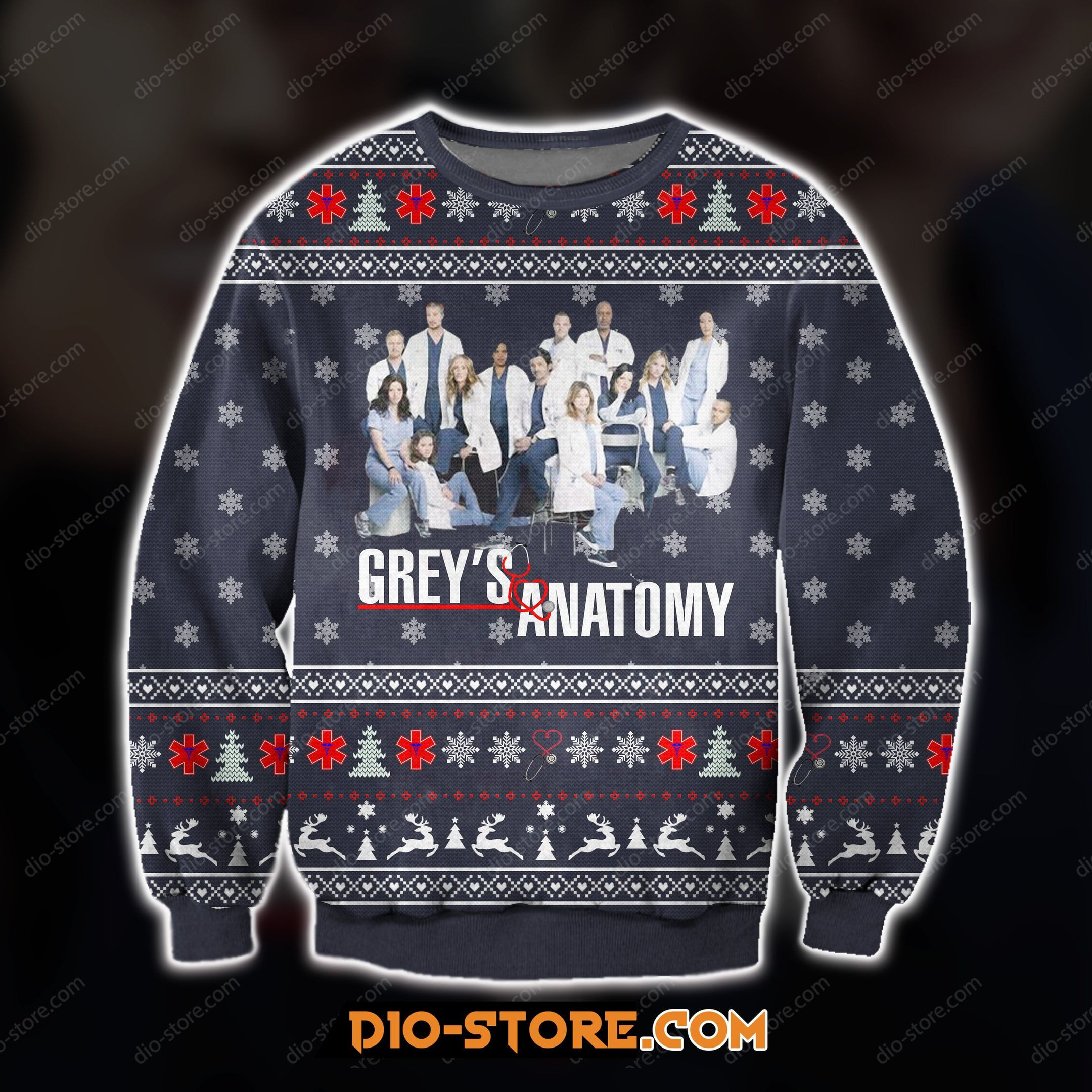 Knitting Pattern Greys Anatomy For Unisex Ugly Christmas Sweater,
