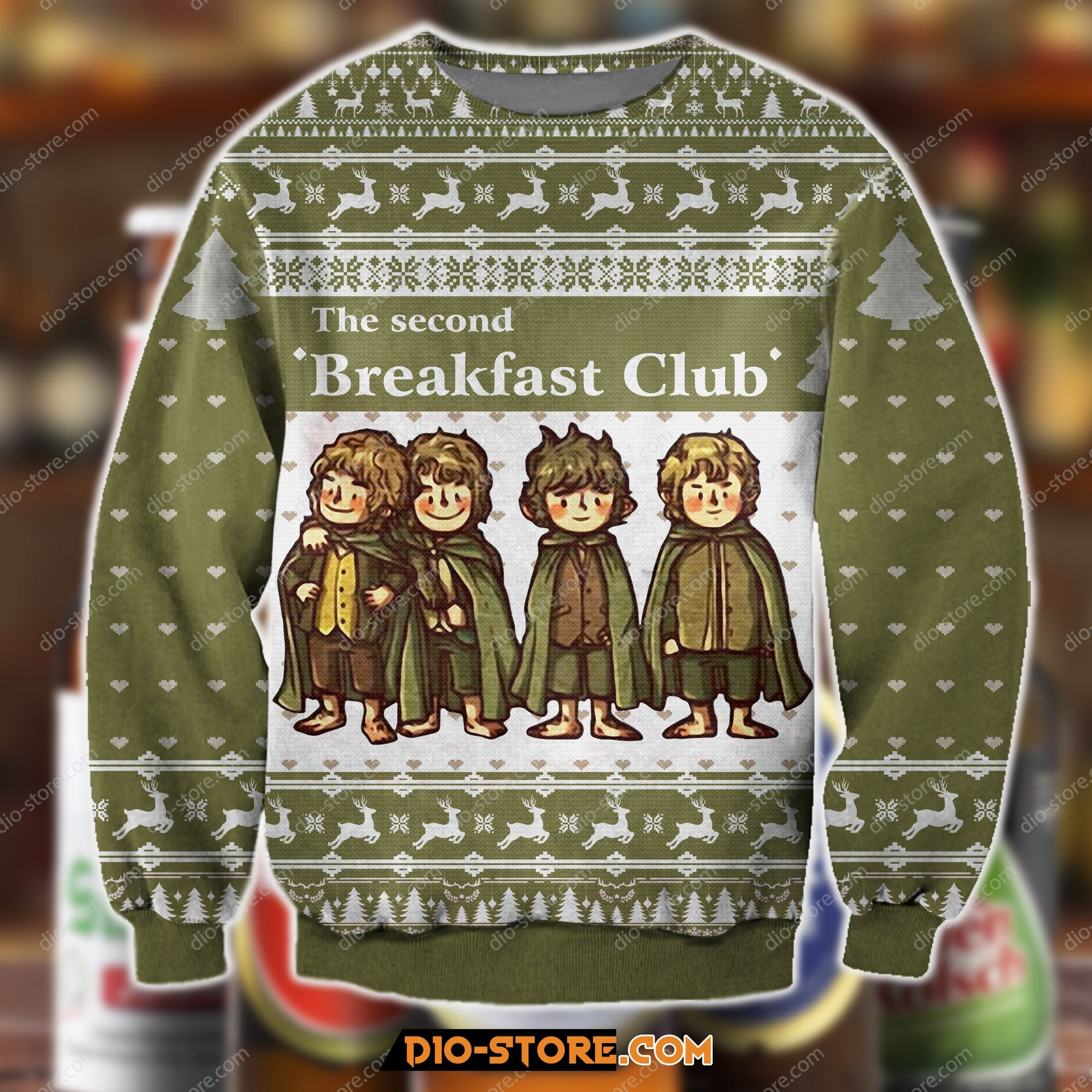 Knitting Pattern The Second Breakfast Club For Unisex Ugly Christmas Sweater,