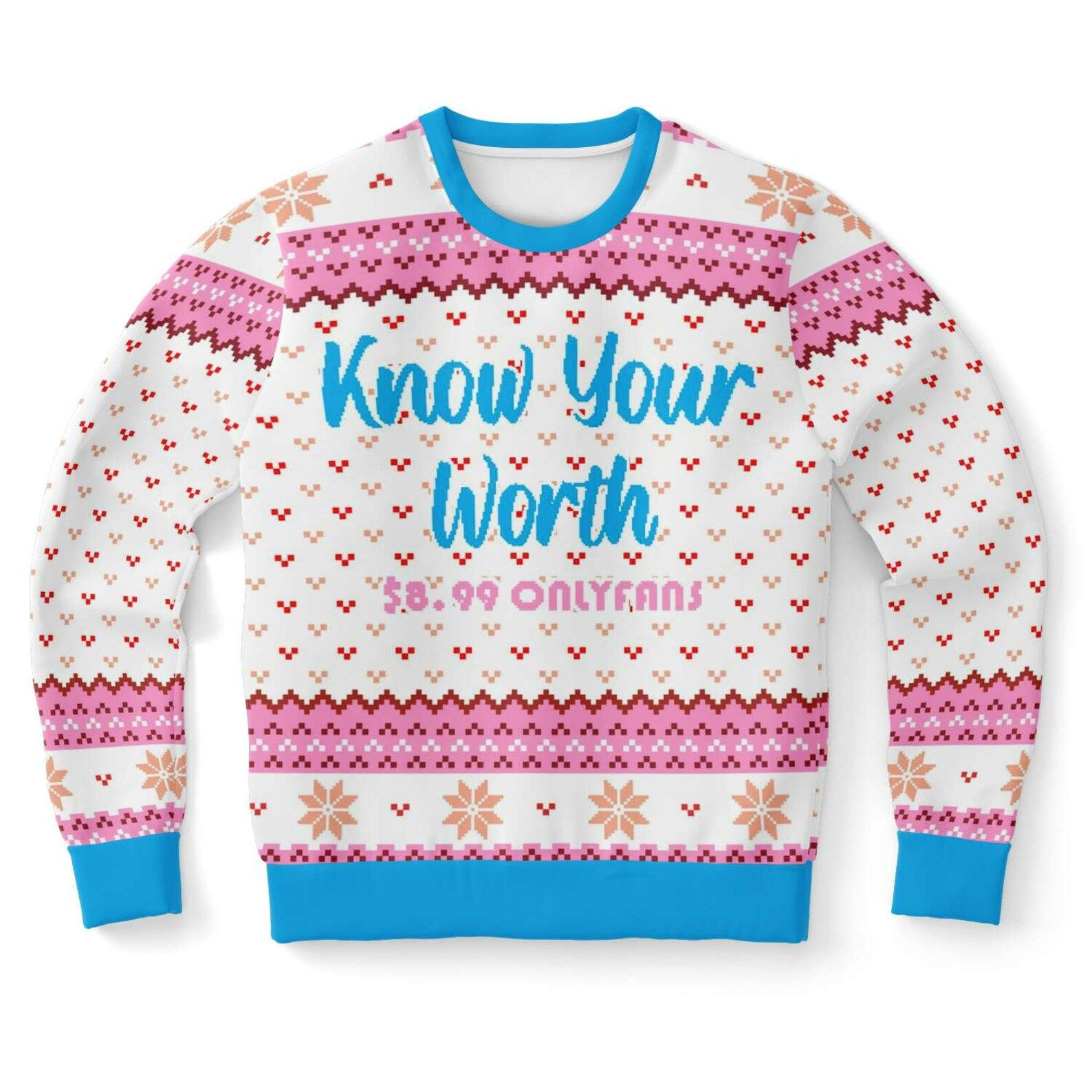Know Your Worth Ugly Christmas Sweater,