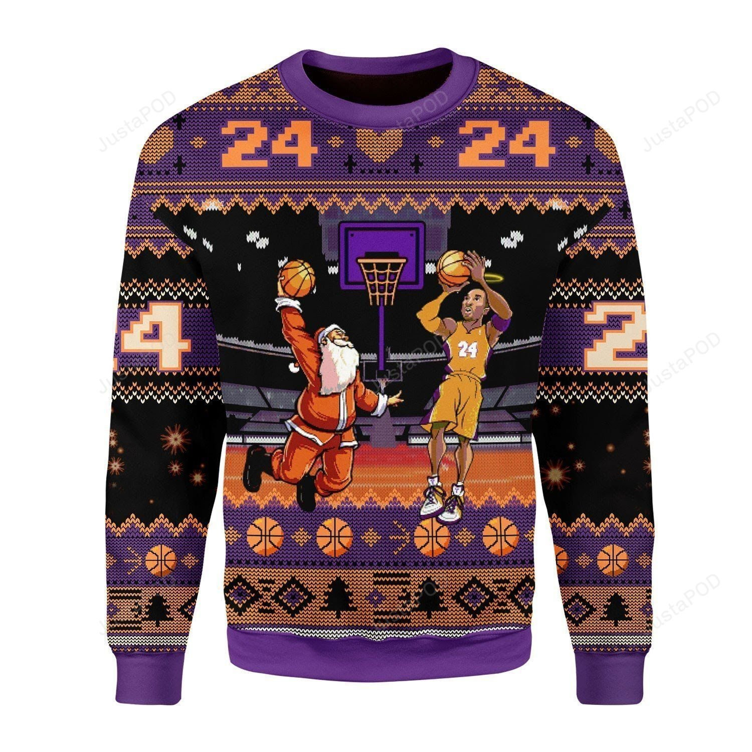 Kobe Bryan Santa Ugly Christmas Sweater Perfect Holiday Gift