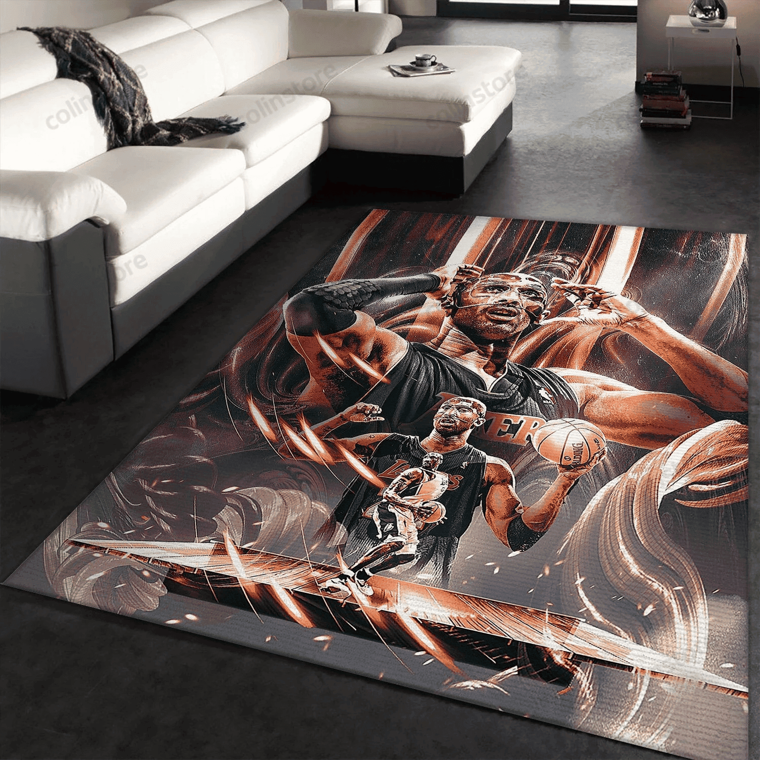 Kobe Bryant Los Angeles Lakers Collection 3D Rectangle Area Rug – Full Print Carpet For Living Room & Bedroom Home Decor