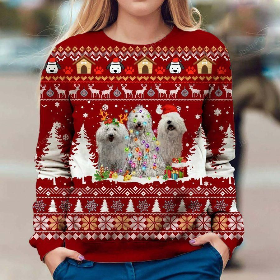 Komondor Ugly Christmas Sweater,