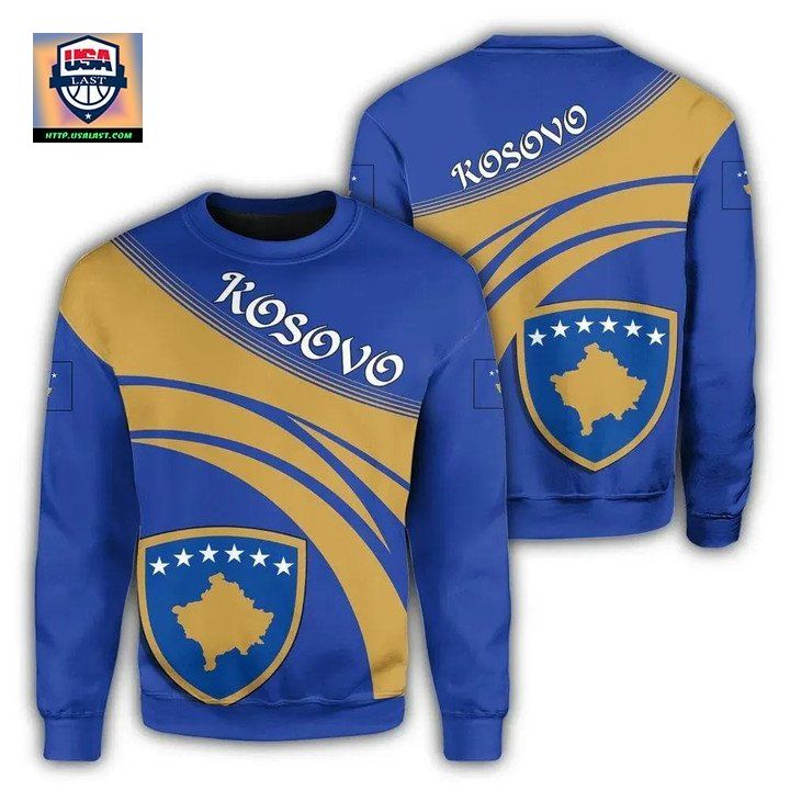 Kosovo Coat Of Arms Sweater Cricket Style J5W