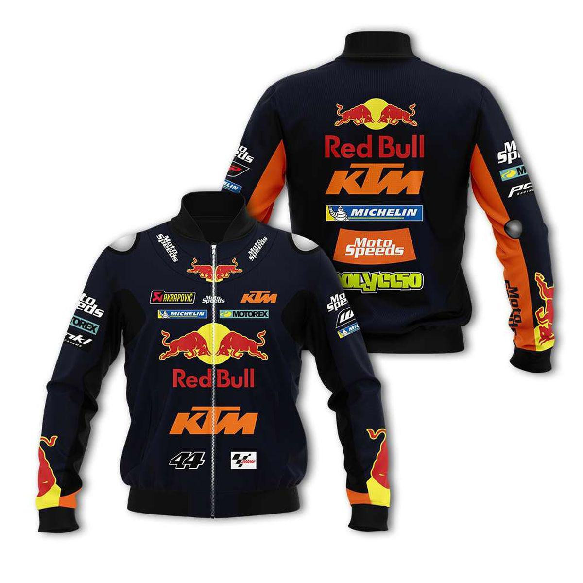 Ktm Redbull Bomber Jacket | Motorsport Racing Jacket for Men & Women | Racing Fan Gift