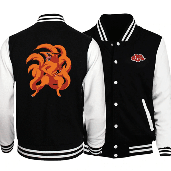 Kurama Naruto Fashion Baseball Jacket for Men & Women | Anime Fan Gift
