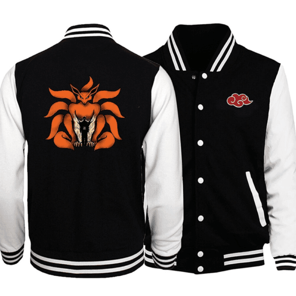 Kurama The Nine Tailed Beast Naruto Anime Baseball Jacket for Men & Women | Anime Fan Gift