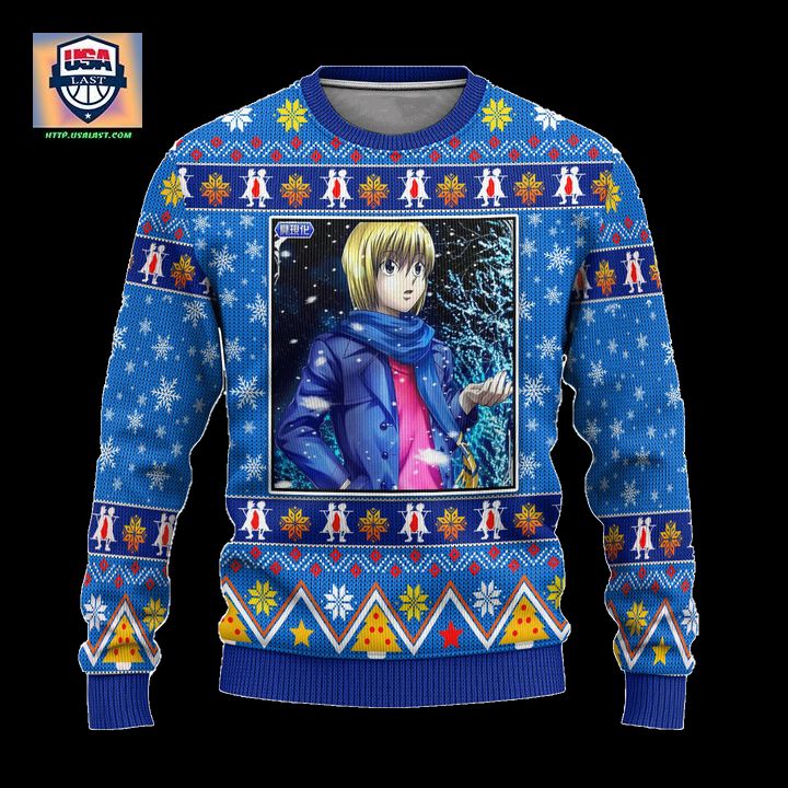 Kurapika Anime Ugly Christmas Sweater Hunter x Hunter Xmas Gift