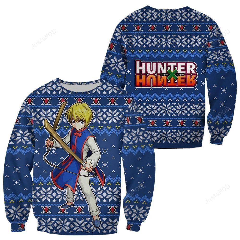 Kurapika Hunter X Hunter Anime Ugly Christmas Sweater, Perfect Holiday Gift