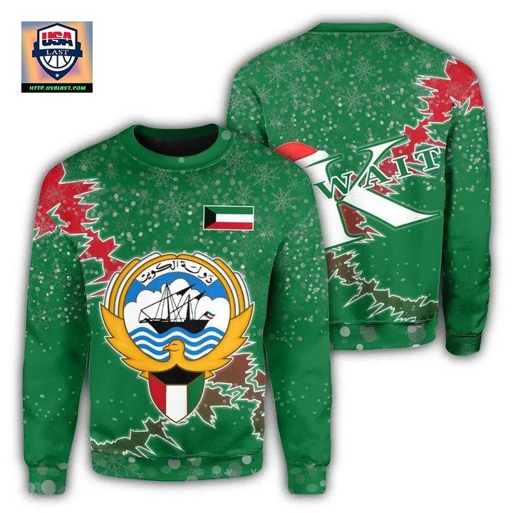 Kuwait Christmas Coat Of Arms Sweater X Style J78