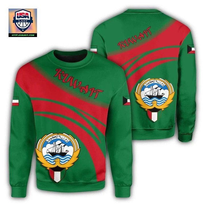 Kuwait Coat Of Arms Sweater Cricket Style J5W