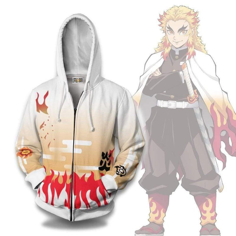 Kyojuro Rengoku Custom KNY Clothes Anime 3D All Over Print Hoodie & Zip Hoodie