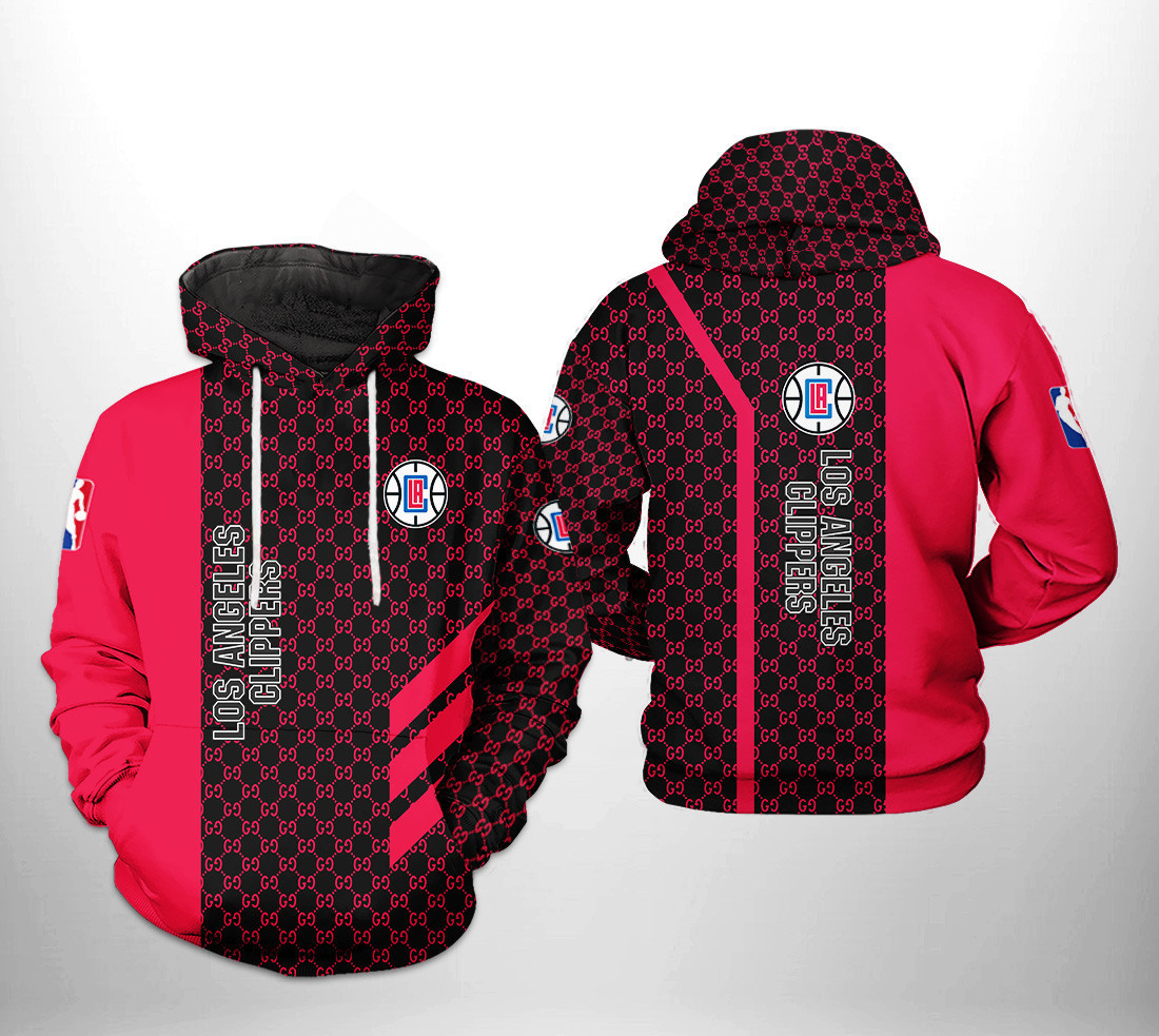 LA Clippers NBA 3D All Over Print Hoodie & Zip Hoodie