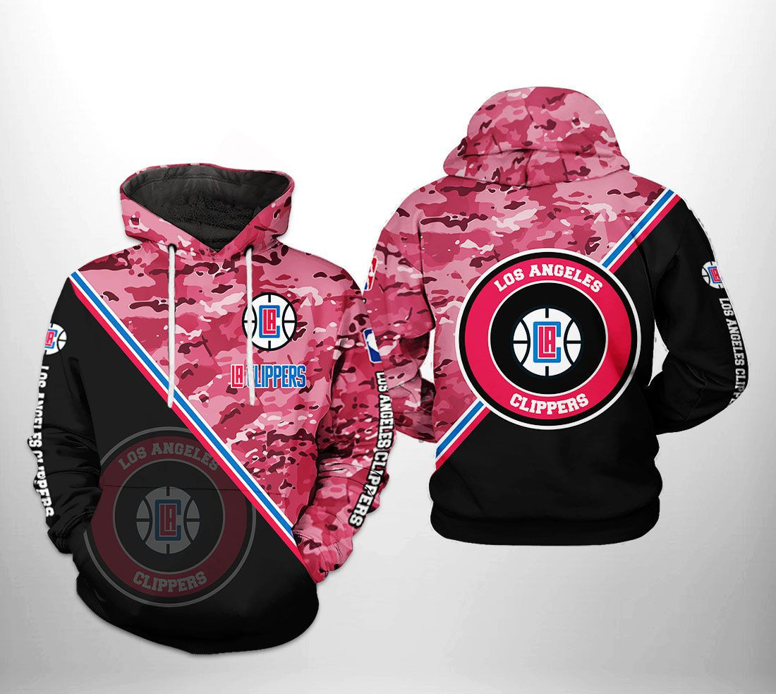 LA Clippers NBA US Camo Team 3D All Over Print Hoodie & Zip Hoodie
