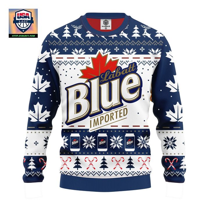 Labatt Blue Ugly Christmas Sweater Amazing Gift Idea Thanksgiving Gift