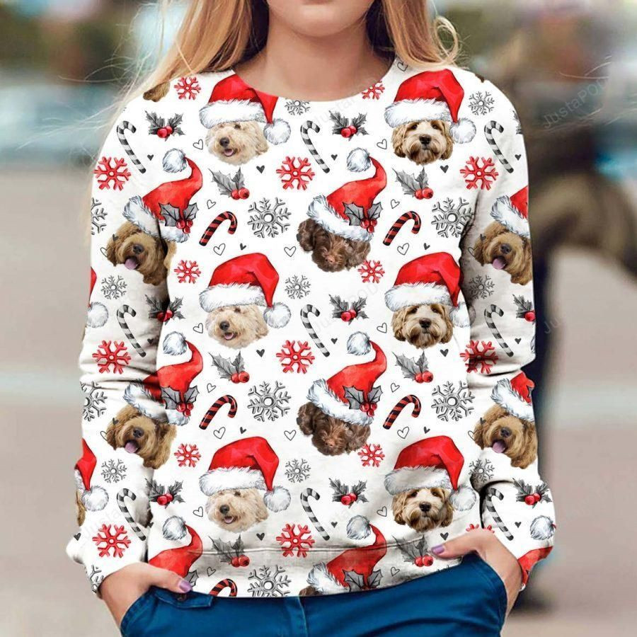 Labradoodle Xmas Decor Ugly Christmas Sweater, Perfect Holiday Gift