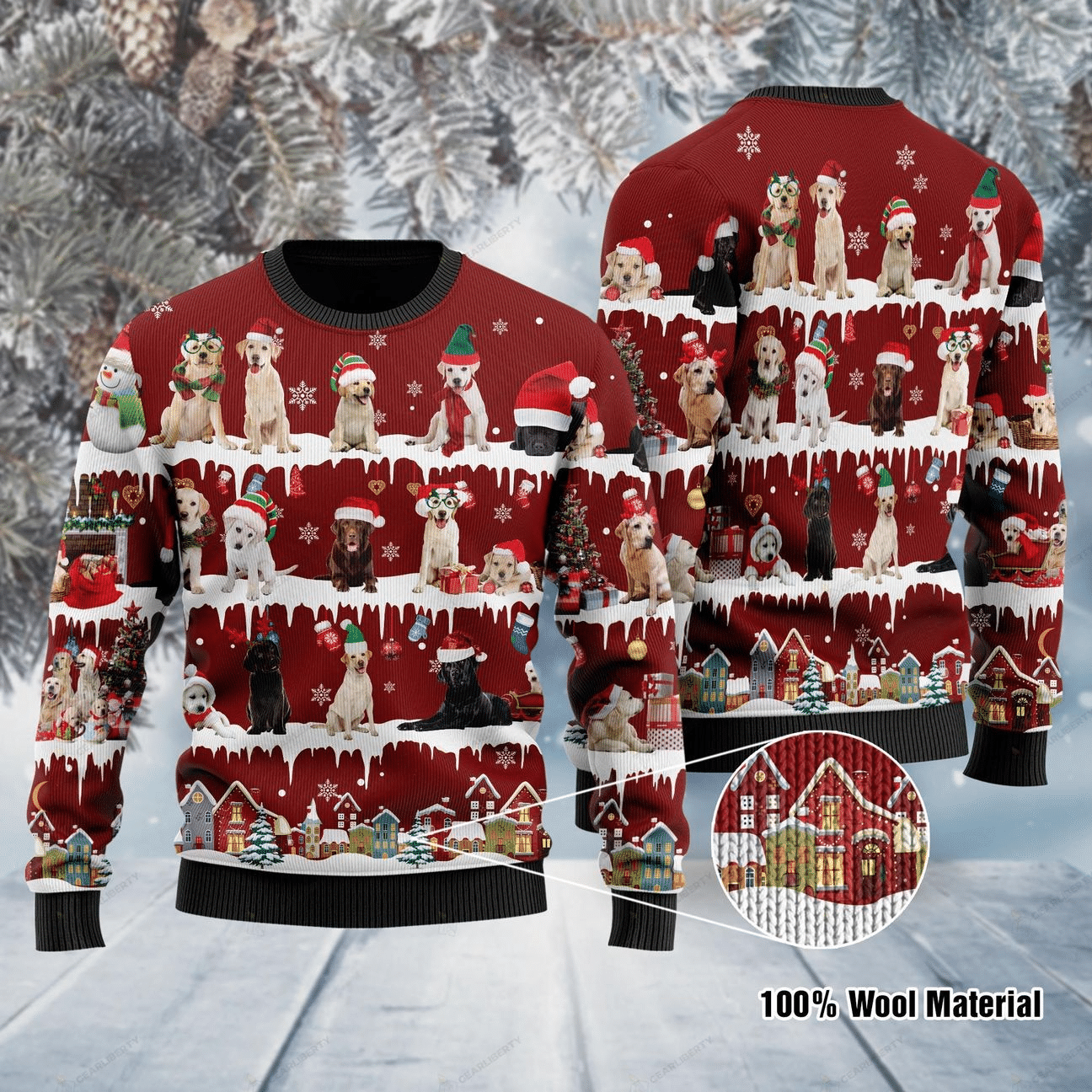 Labrador Retriever Dog Ugly Christmas Sweater