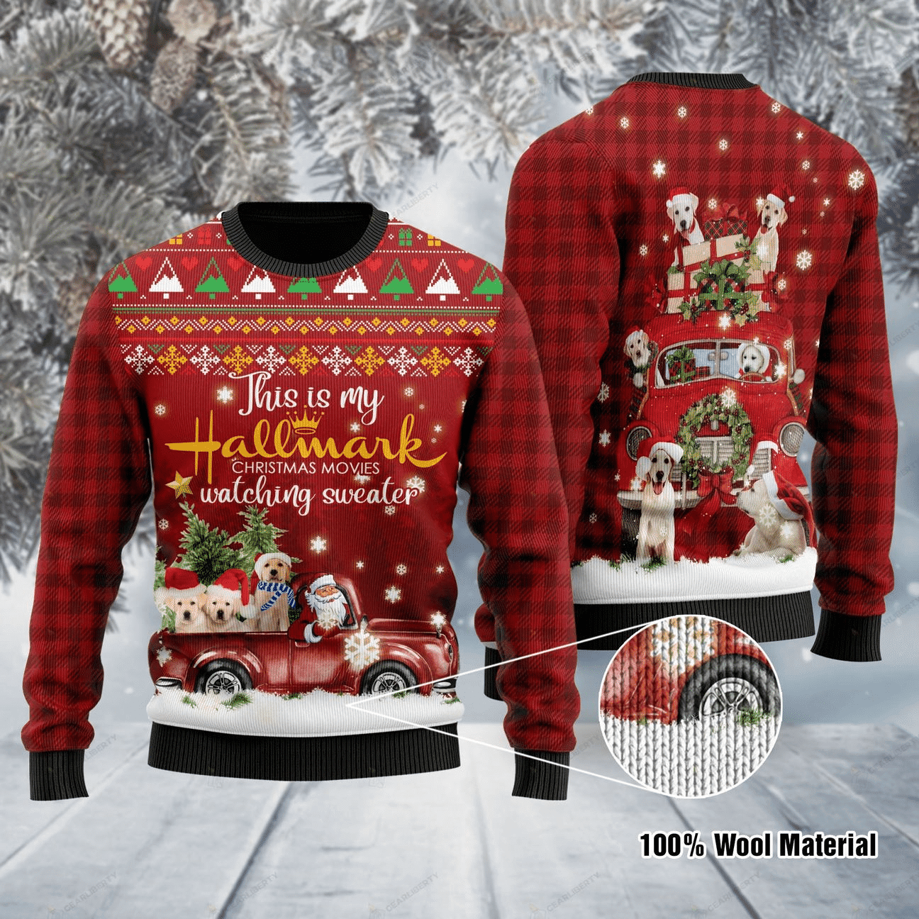 Labrador Retriever Dog Ugly Christmas Sweater, Perfect Holiday Gift