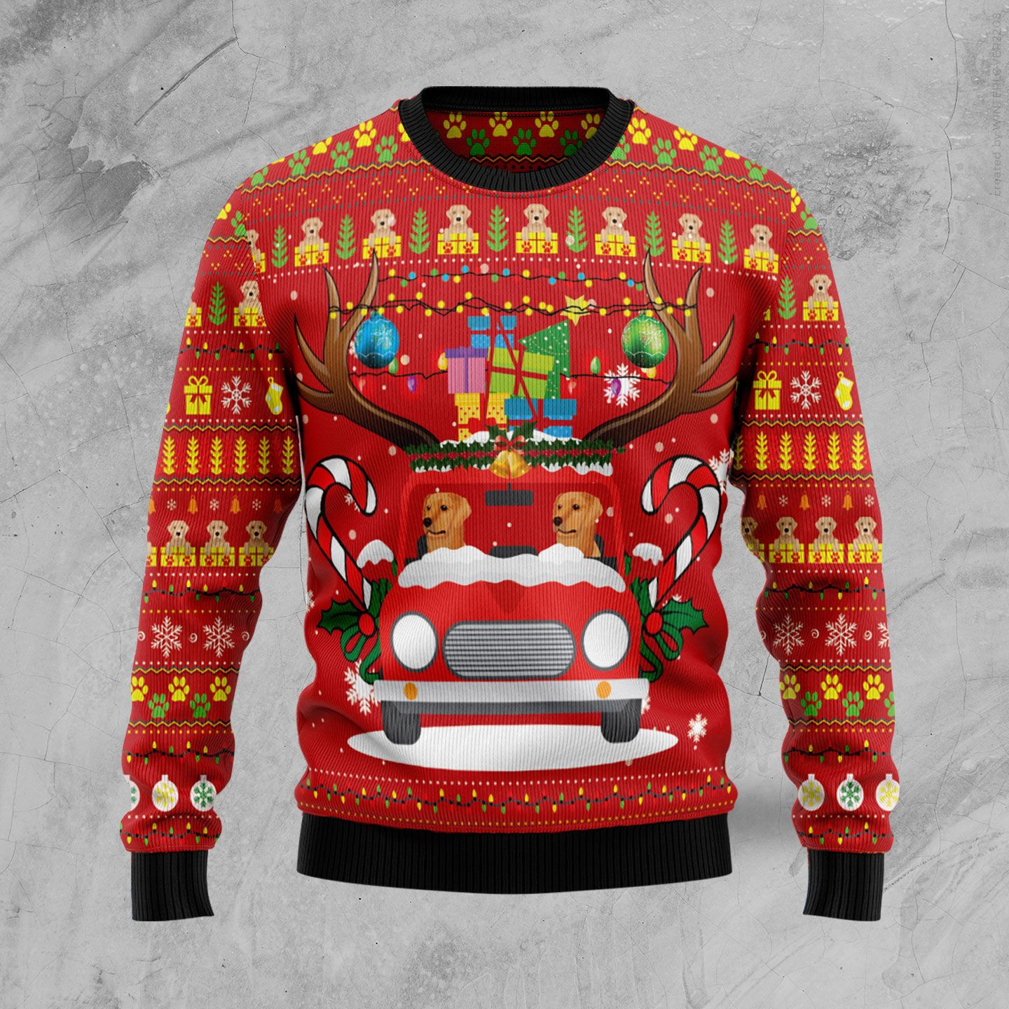 Labrador Retriever Ugly Christmas Sweater, Perfect Holiday Gift