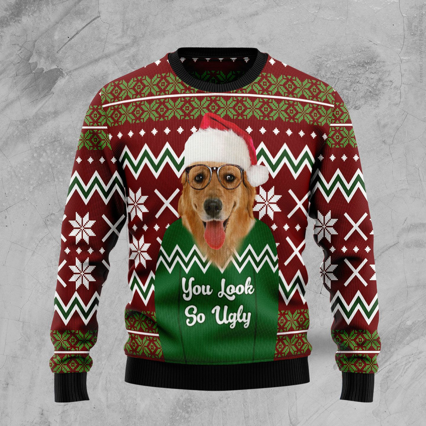 Labrador Retriever You Look So Ugly Ugly Christmas Sweater, Perfect Holiday Gift