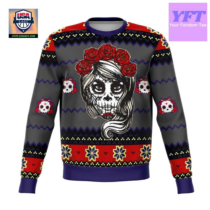 Lady Dead Day Meme Design 3d Ugly Christmas Sweater