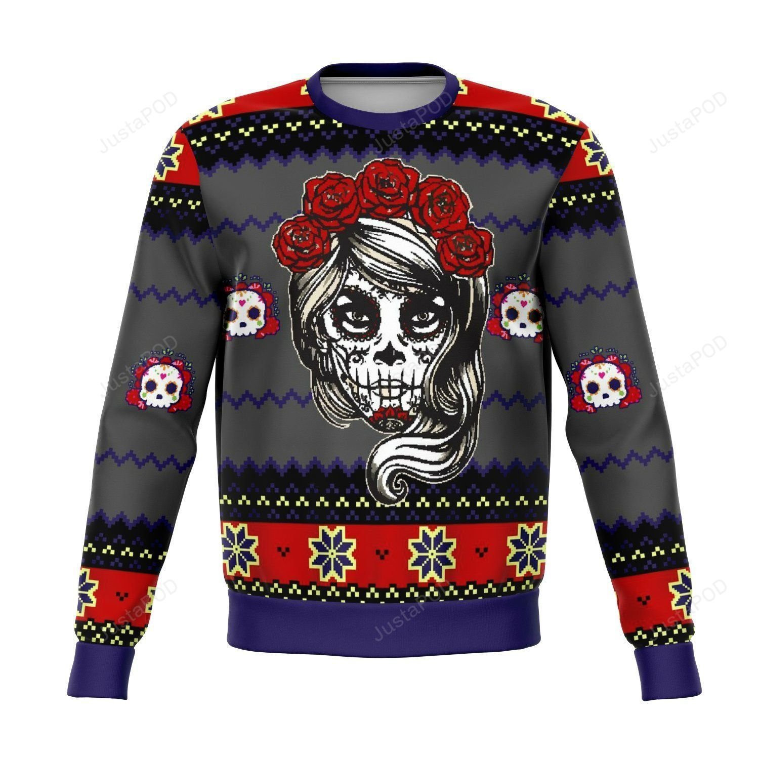 Lady Dead Day Ugly Christmas Sweater, Perfect Holiday Gift