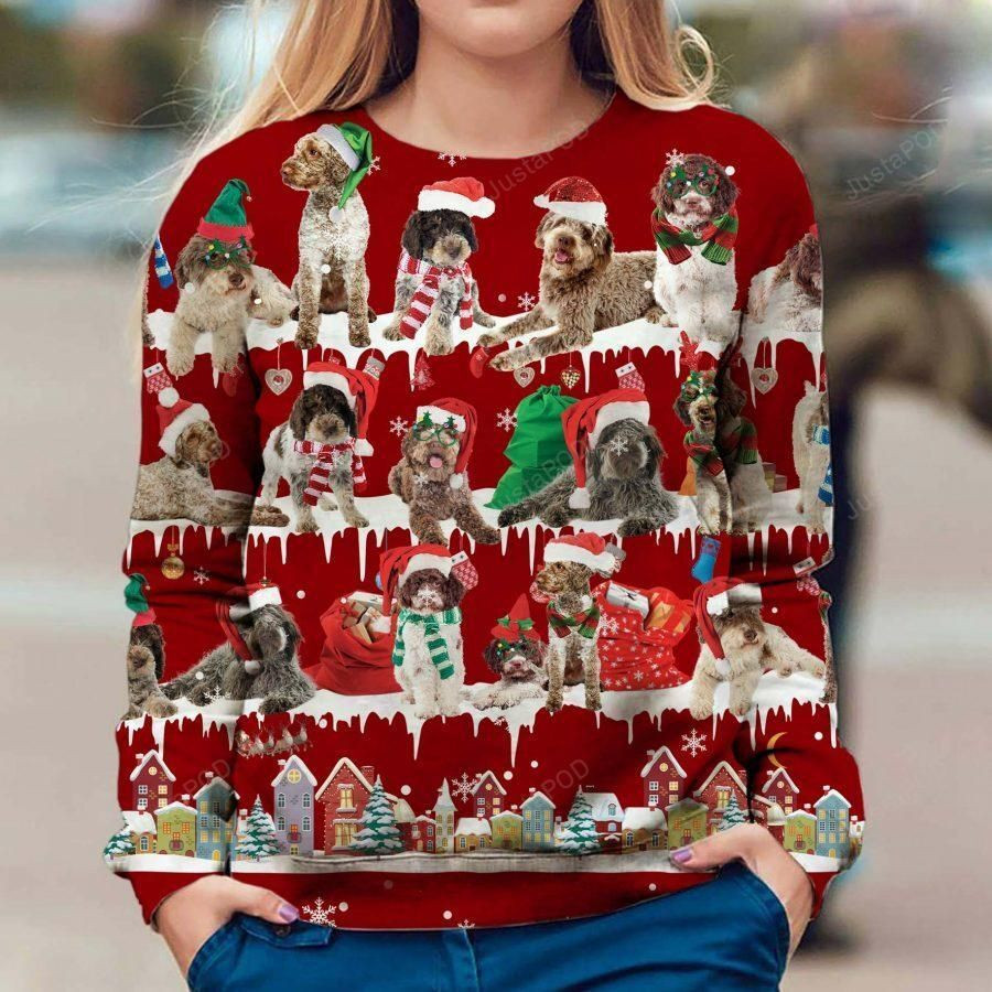 Lagotto Romagnolo Snow Christmas Ugly Christmas Sweater,
