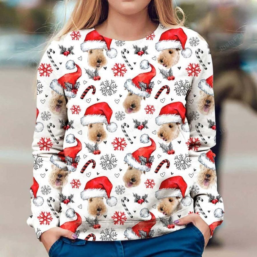 Lakeland Terrier Xmas Decor Ugly Christmas Sweater, Perfect Holiday Gift