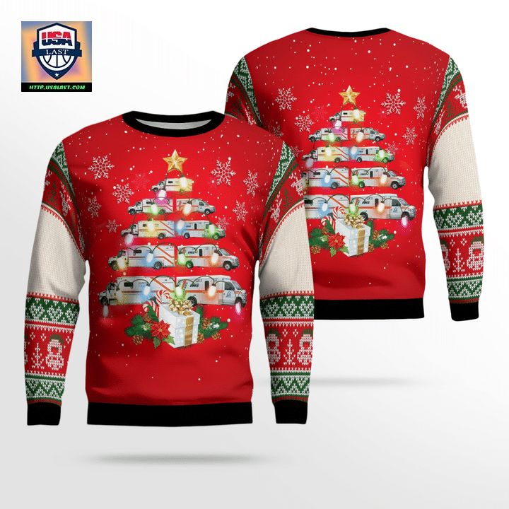 Lambton EMS Christmas AOP Sweater