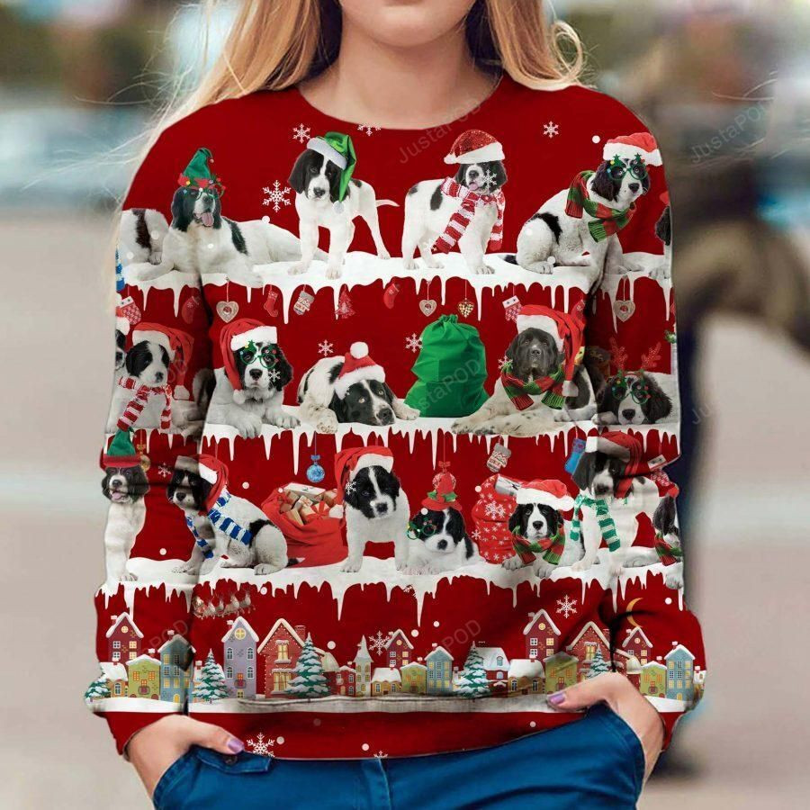 Landseer Ugly Christmas Sweater, Perfect Holiday Gift