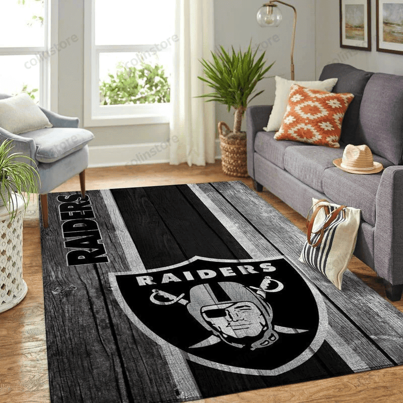 Las Vegas Raiders 41 3D Rectangle Area Rug – Full Print Carpet For Living Room & Bedroom Home Decor