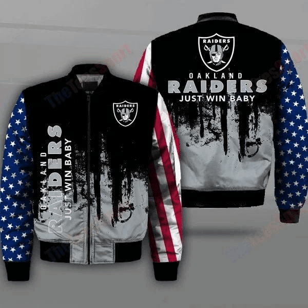 Las Vegas Raiders Bomber Jacket | NFL Team Jacket for Men & Women | Football Fan Gift