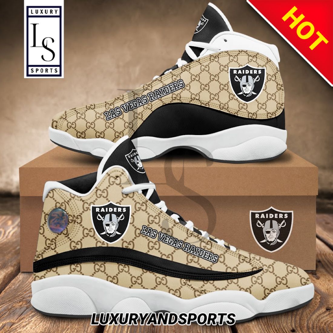 Las Vegas Raiders JD13 Sneakers Shoes for Men & Women | Custom Fan Gift