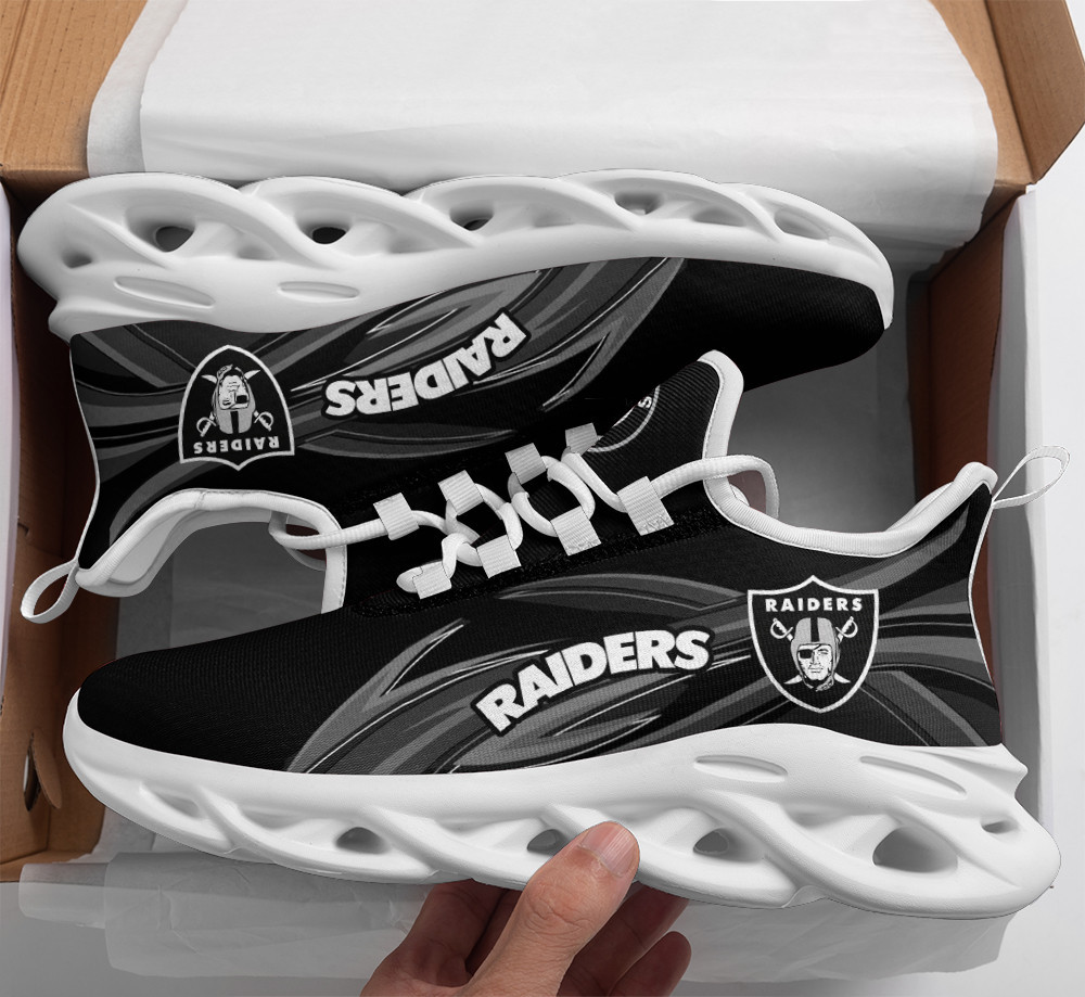 Las Vegas Raiders Max Soul Shoes Sneakers for Men And Women – NFL Football Fan Shoes, Team Sneakers