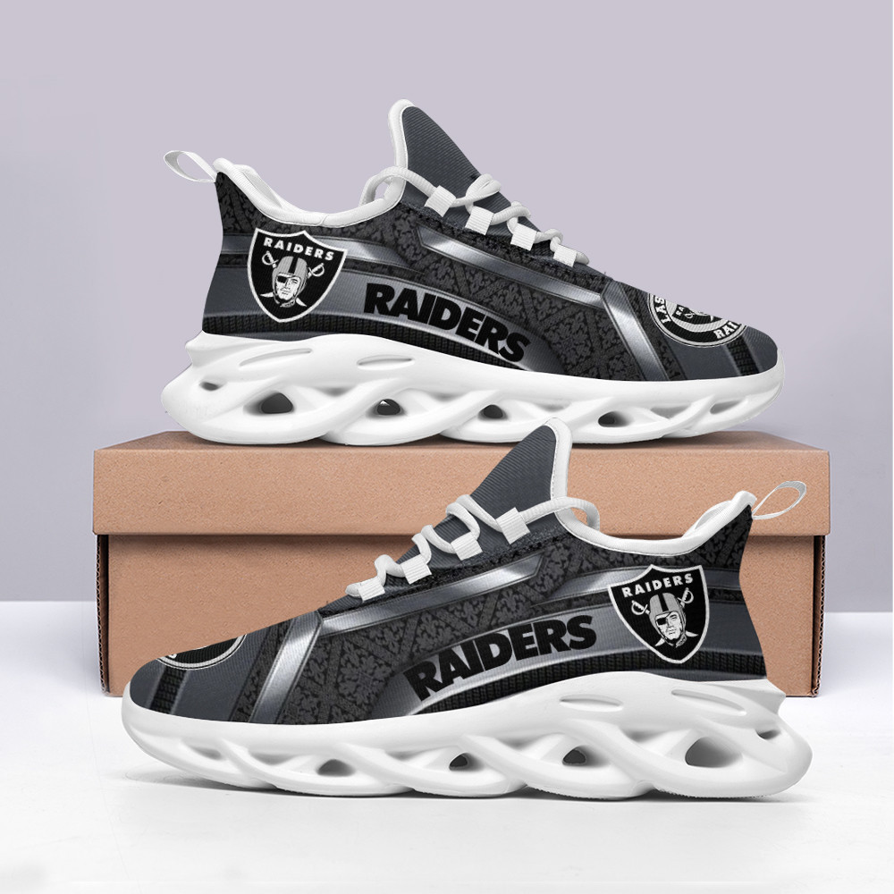 Las Vegas Raiders Max Soul Shoes Sneakers for Men And Women – NFL Football Fan Shoes, Team Sneakers