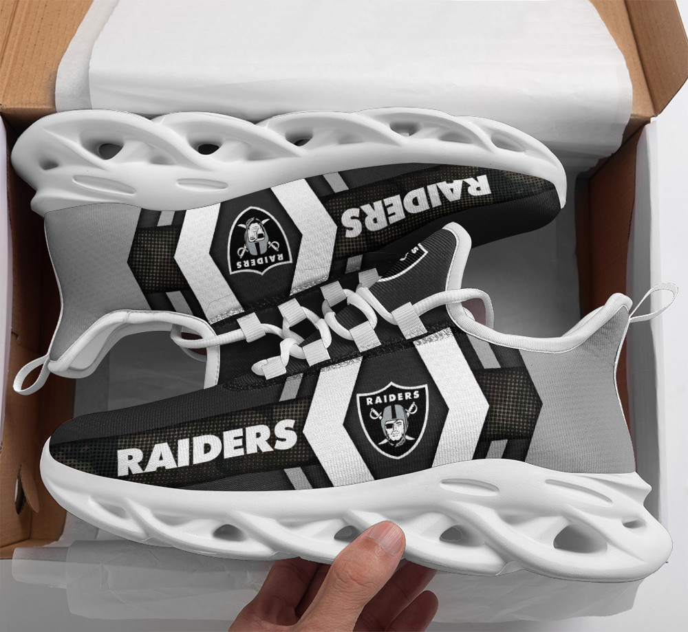 Las Vegas Raiders Max Soul Shoes Sneakers for Men And Women – NFL Football Fan Shoes, Team Sneakers