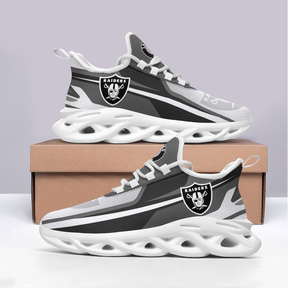 Las Vegas Raiders Max Soul Shoes Sneakers for Men And Women – NFL Football Fan Shoes, Team Sneakers