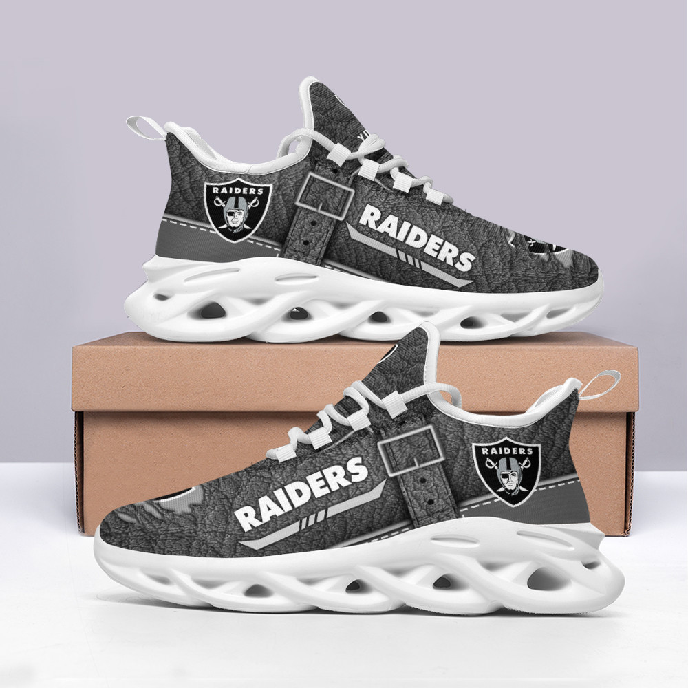 Las Vegas Raiders Max Soul Shoes Sneakers for Men And Women – NFL Football Fan Shoes, Team Sneakers