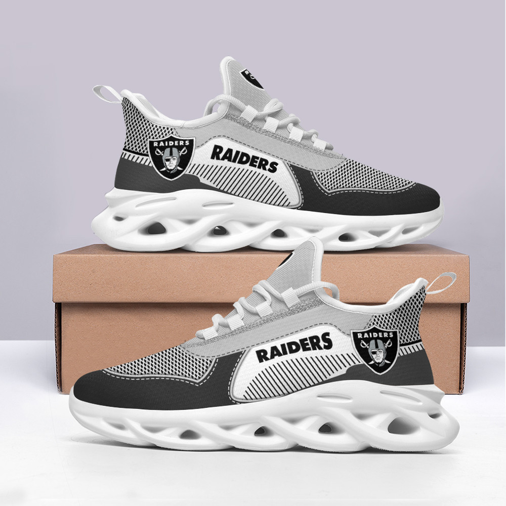 Las Vegas Raiders Max Soul Shoes Sneakers for Men And Women – NFL Football Fan Shoes, Team Sneakers