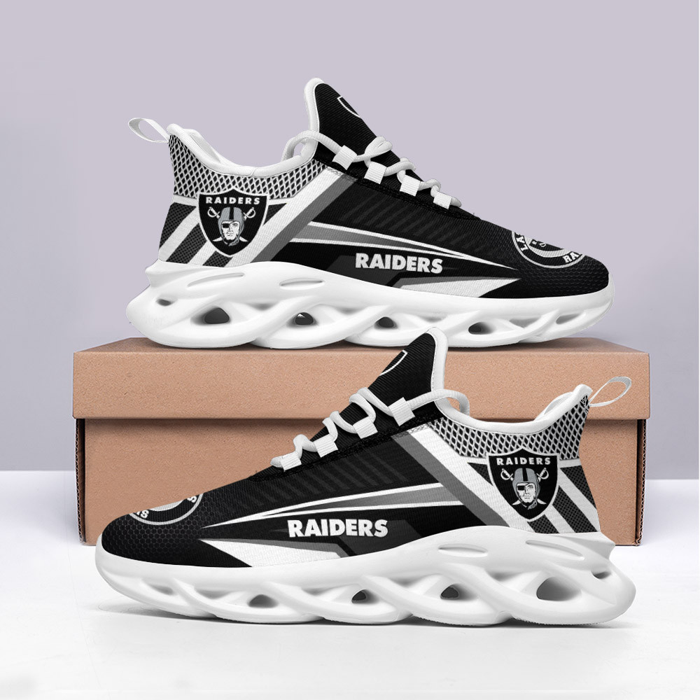 Las Vegas Raiders Max Soul Shoes Sneakers for Men And Women – NFL Football Fan Shoes, Team Sneakers